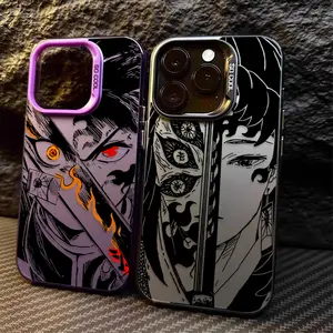 Anime Demons Slayers Matte Case for iPhone 17 17Air 16 15 14 13 12 11 Pro Max XS X Plus Shockproof Plating PC Funda Christmas gift