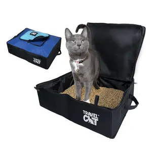 "The Porta-Pawty" Travel Litter Box - Portable Bathroom for Cats