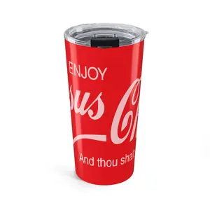 Enjoy Jesus Coca-Cola Style Tumbler 20oz | Red Faith Drinkware