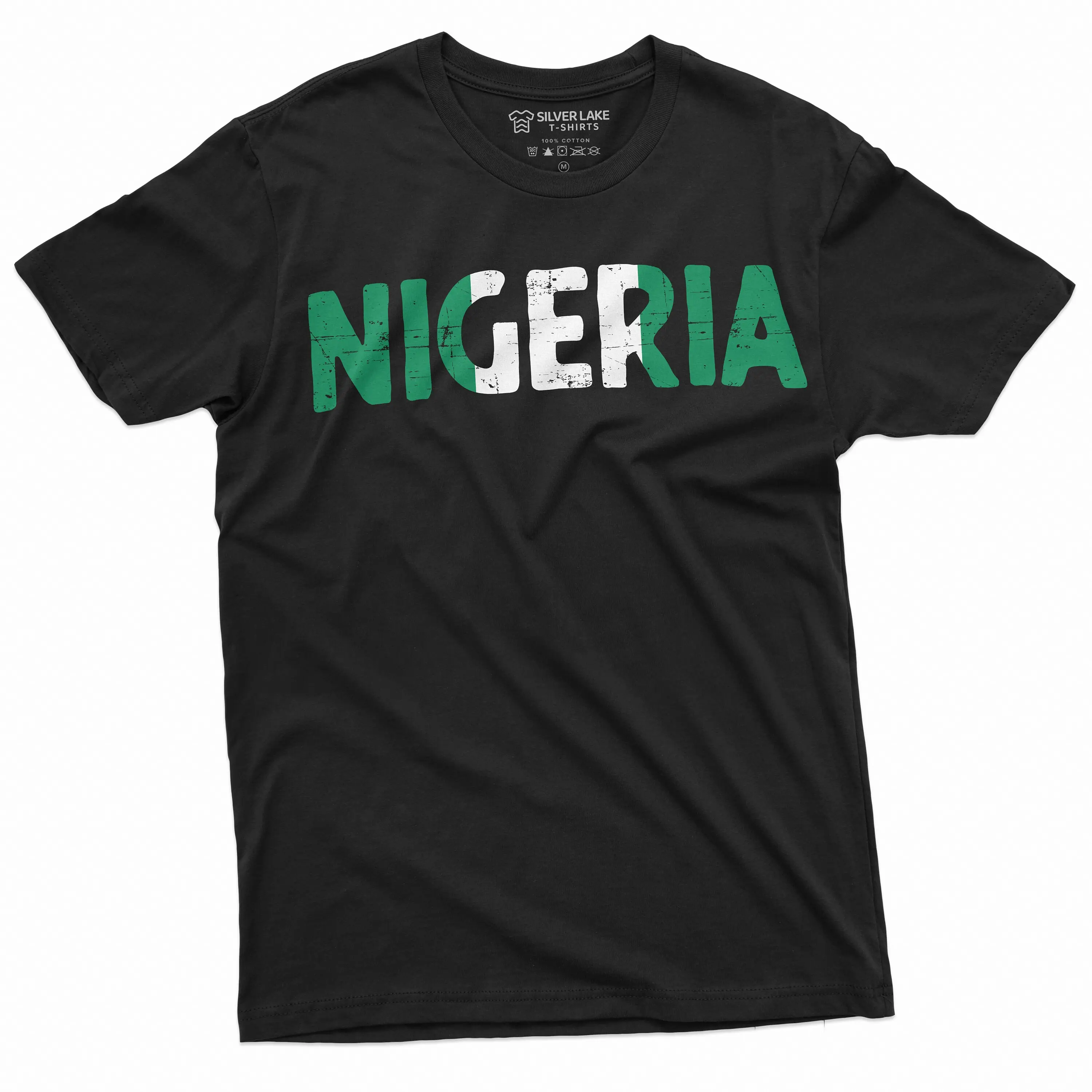 Men's Nigeria T-shirt Nigeria flag coat of arms country tee shirt