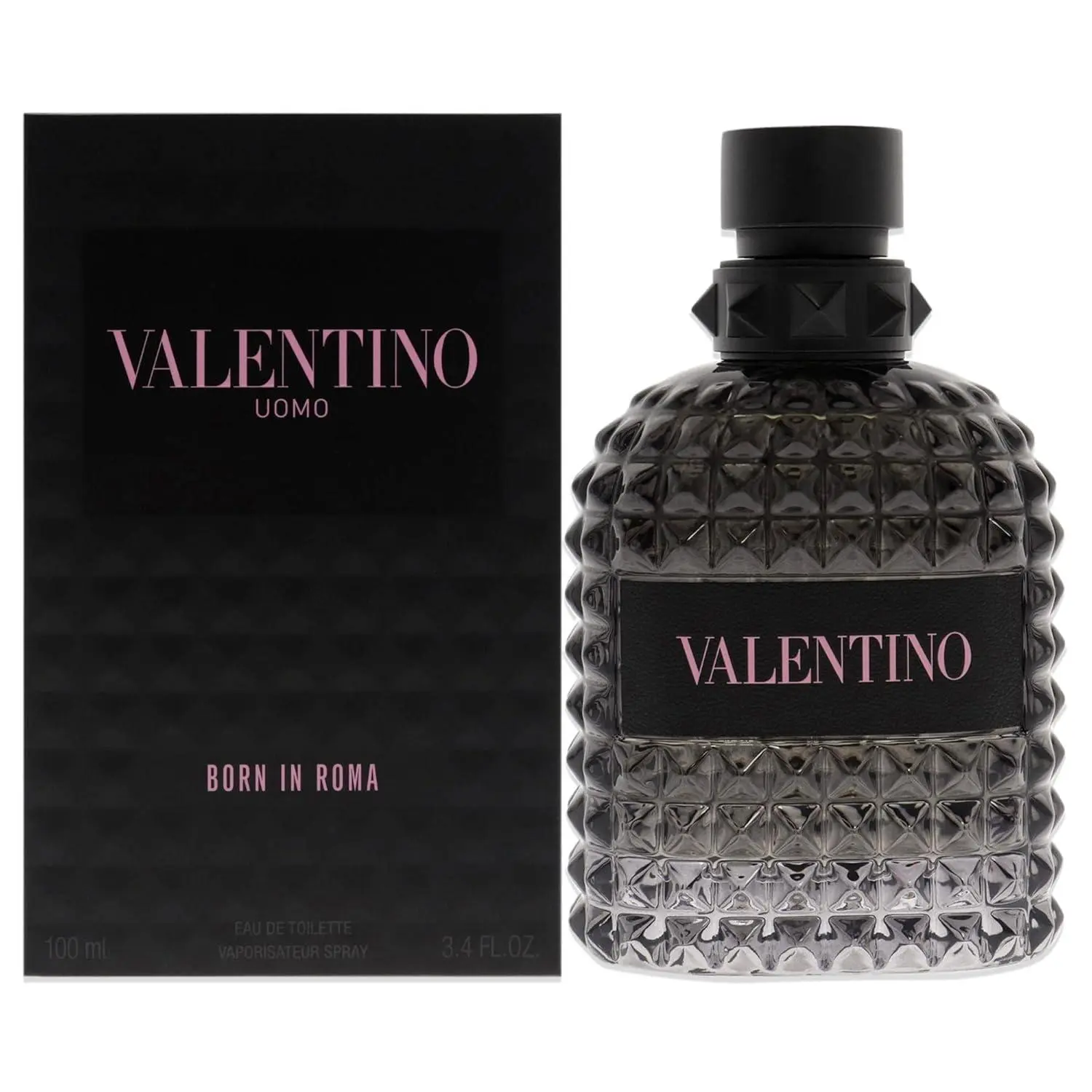 Valentino Uomo Born in Roma for Men 3.4 oz Eau de Toilette Woody Spicy Fragrance
