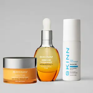 SKINN Cosmetics: Ultimate Barrier Repair Bundle Mantle Milk +Mini Luminous Oil + Luminous Cream w/ Manuka Honey & Vitamin C