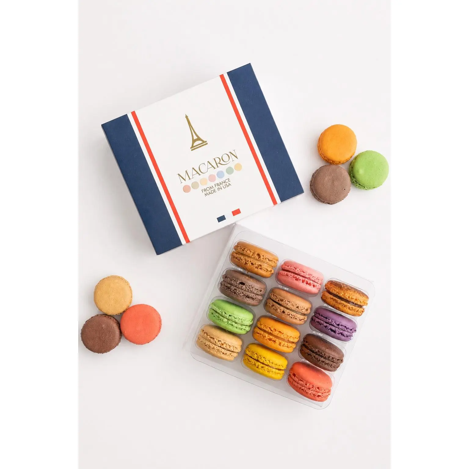 Assorted Viariety Macaron Box - 12 Pack