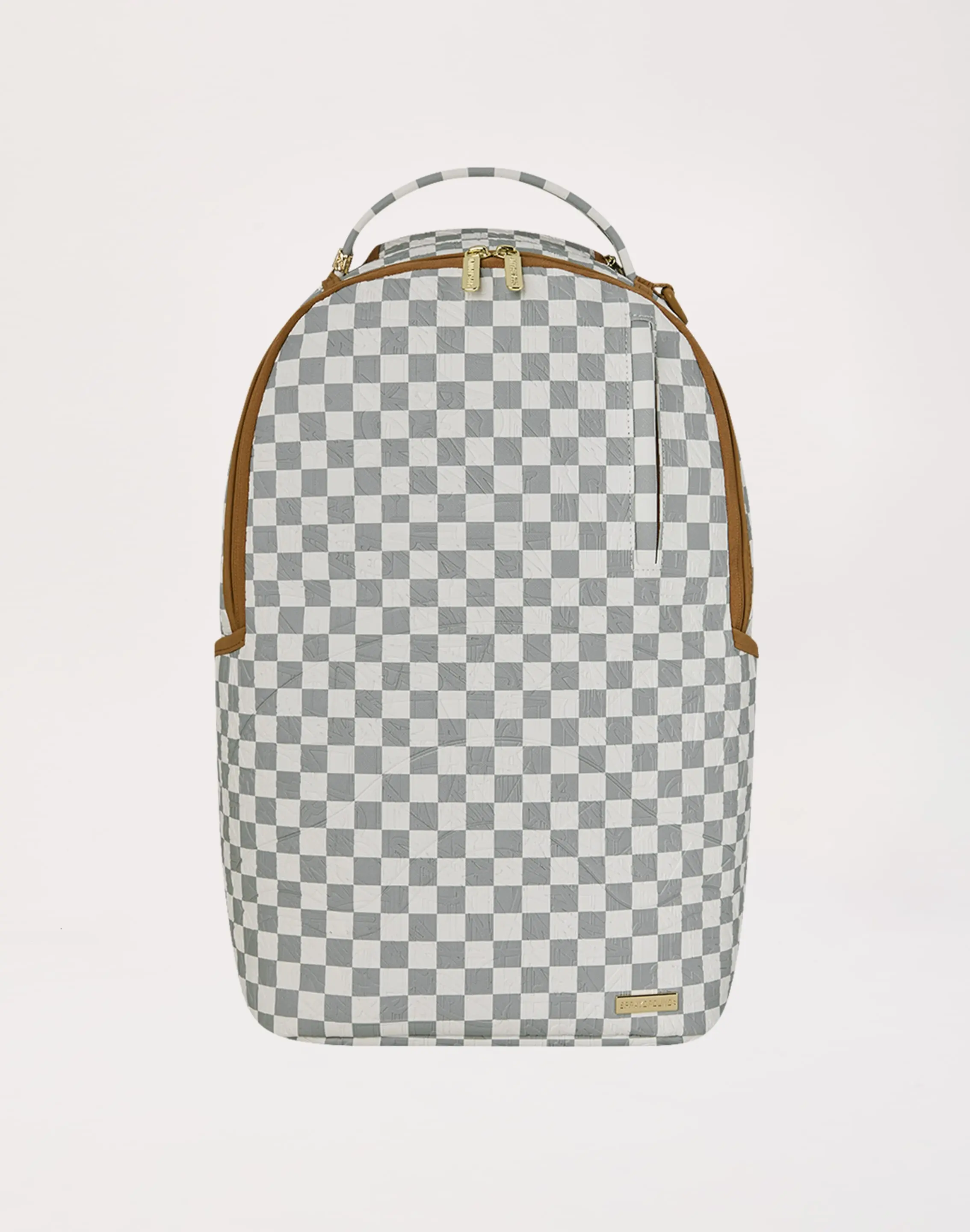 Mens Sprayground Graffiti Embossed Check Backpack
