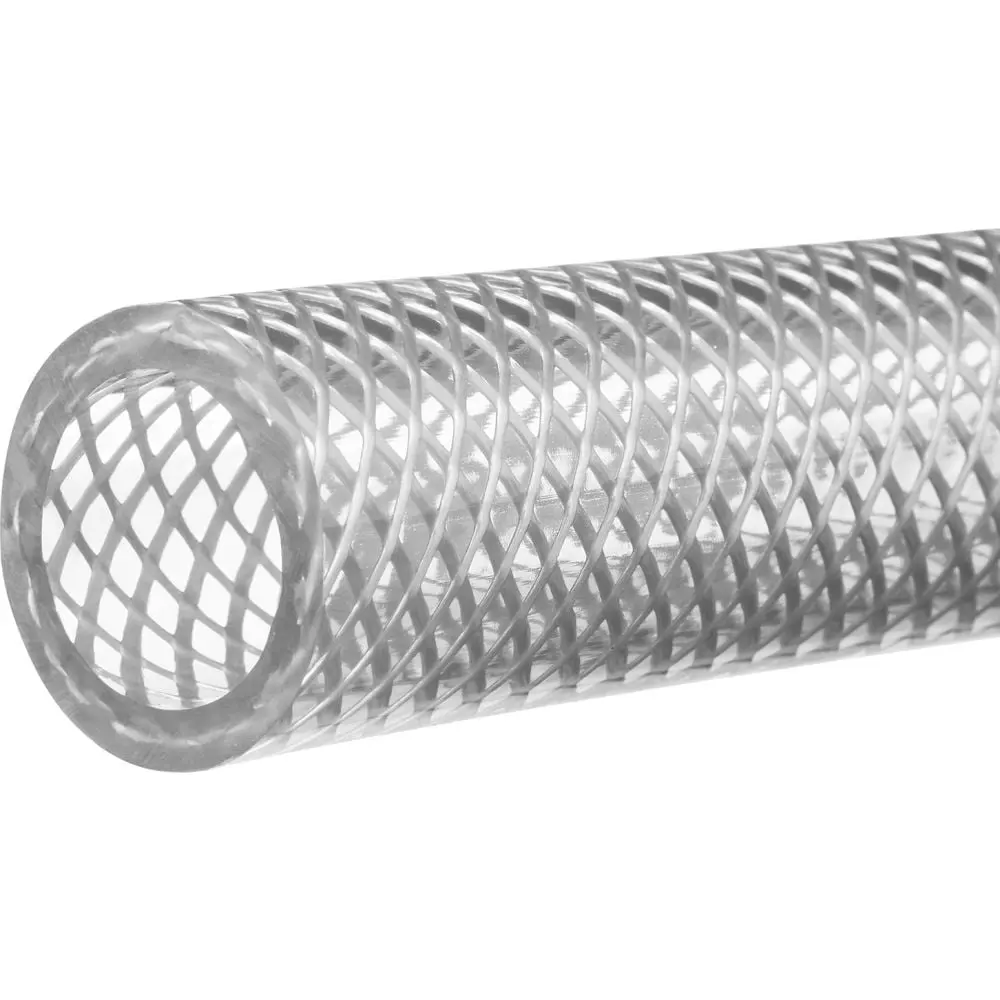 USA Sealing B2302574 Reinforced High Pressure Clear PVC Tubing - 1 in. ID x 1.25 in. OD x 25 ft.