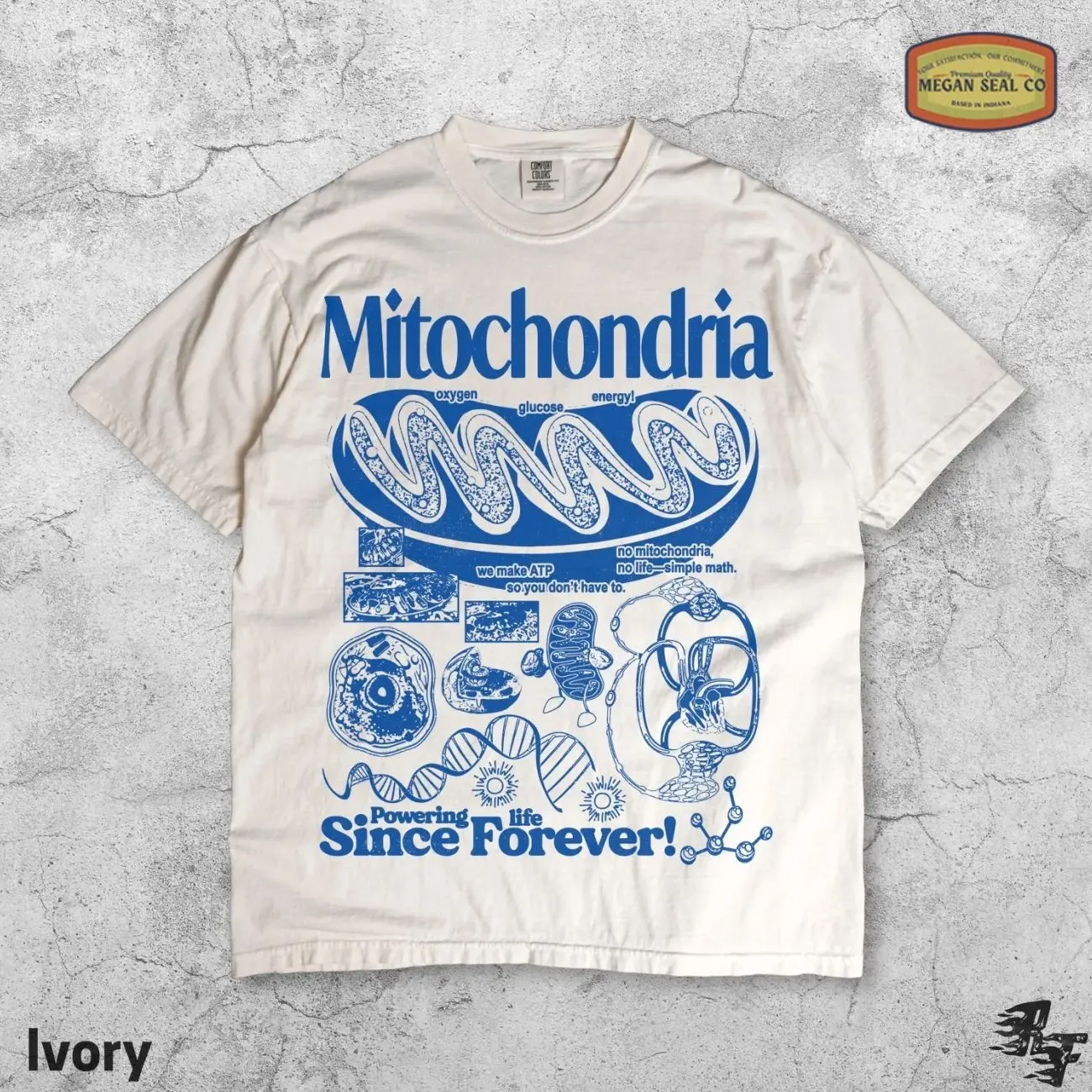 Comfort Colors Mitochondria Vintage Science T-Shirt, Retro Biology Graphic Tee, Teacher Back To School Gift, 90s Academic Cell Diagram Shirt, Geek Lab Humor Top, STEM Learning Gift BJO