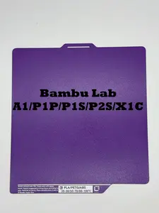 KDEAVI Double Sided Textured PLU Cool Build Plate for Bambu Labs 3D Printers, 0.1mm Thick Coating, Easy to Clean
