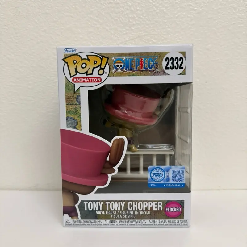 One Piece Straw Hat Pirates Tony Tony Chopper Flocked Funko Pop! Vinyl Figure #2332 - Entertainment Earth Exclusive