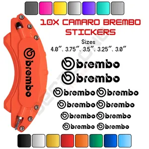 10x Brembo Caliper Stickers 10x Brembo Caliper Stickers