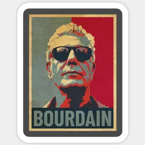 Anthony Bourdain Hope Sticker – Tribute Culinary Legend Vinyl Decal HBS