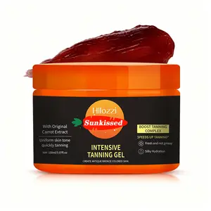 Intensive Tanning Gel – Fast Tan Accelerator for Outdoor Use, Non Greasy, Water Resistant with Carrot and Coconut Oil | Vitamin A & E For Moisture & Hydration  | 5.07 Fl Oz