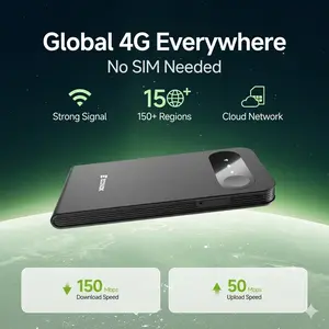 ECOVOX 2026 Upgraded Portable Mini WiFiHotspot 4G Data GlobalCoverage Tri-Band Car RV Travel  with Extra-long Battery Life & LTE Free 1GB Data Pocket WiFi Mobile Hotspot router