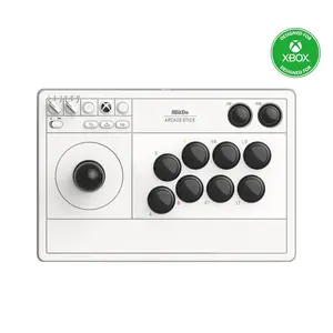 8Bitdo Wireless Arcade Fight Stick for Xbox Series X|S, Xbox One and Windows 10 with 3.5mm Audio Jack - Officially Licensed - White