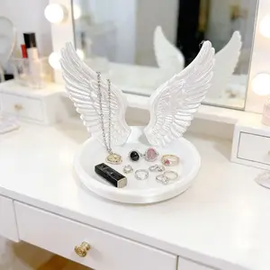 Cute Style Jewelry Storage Tray, Bow Design, 3D Printed Organizer, Home Decor Organiser, for Dressing Table Bathroom Jewellery Holder