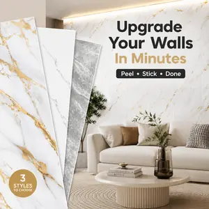 Peel & Stick Wall Panels – IXPE Foam Tiles, Waterproof, Soundproof, Easy DIY, 3 Styles in 1 Set – 10/20/30/40pc