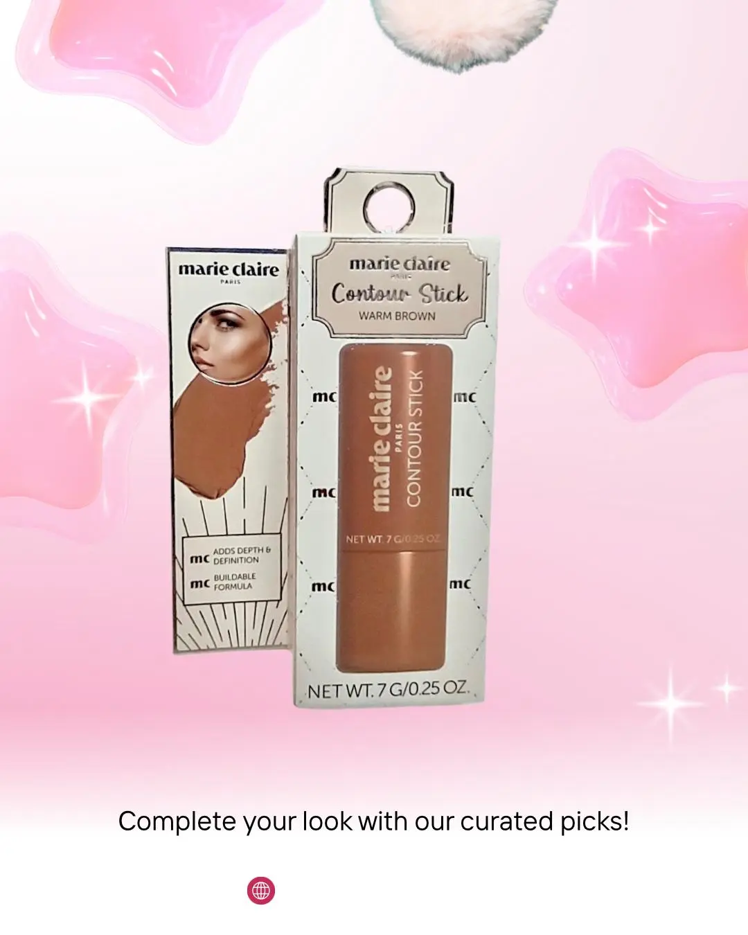 ioni Glow Up Beauty Bundle - 6-Piece Limited Edition Cruelty-Free Face Makeup Set, Faux Mink Fluttery Lengthening Lashes, Contour Stick, Youth-Boosting Moisturizing/Oil Cosmetics, Easy to Apply, All Skin Types, Daily Care (No Animal By-Products), Multi-Pa