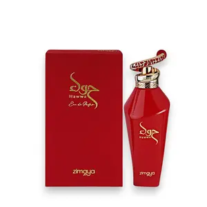 Afnan Hawwa Red Unisex Eau De Parfum, 100 ML - Fruity-Sweet, Aromatic Notes with Peach, Raspberry, Lily, Grapefruit, Black Currant