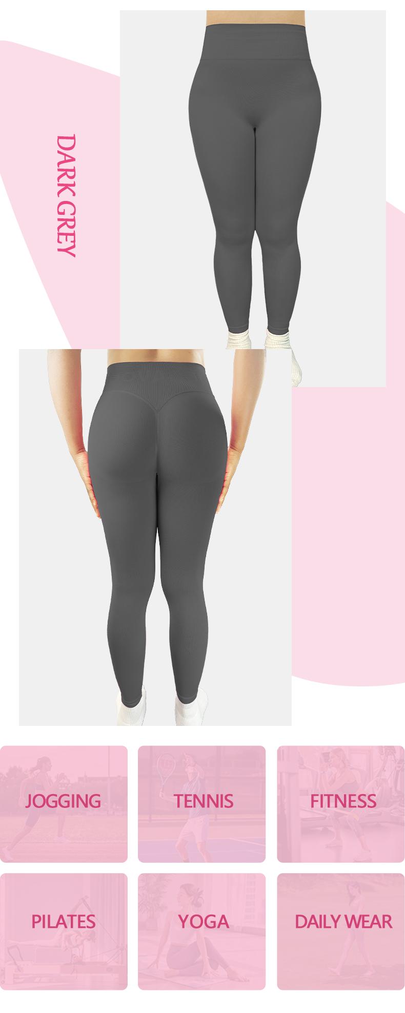 SUOVADUN CK8003 Women’s High Waisted Seamless Yoga Leggings Quick Dry Stretchy Activewear Pants for Fitness Workouts & Casual Wear Soft Breathable Moisture-Wicking Hip-Lifting Athletic Y-Shaped Tummy Control Slimming Legs