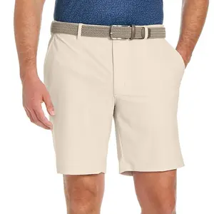 Greg Norman Men’s Stretch Flat Front Lightweight Short - 4-Way Stretch Fabric (Tan,34)