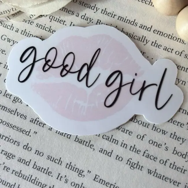 Bookish Smut Lovers Glitter Stickers - 3 inches wide, Glossy, Waterproof Finish, Adds Personality, Sparkle and Glamour, for Kindle, Laptop (DIY Scrapbooking & Stamping Decor)