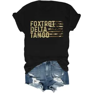 Foxtrot Delta Tango T-Shirt, Foxtrot Delta Tango Shirt, Funny Letter Printed T Shirt