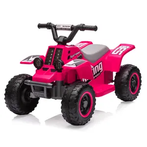 GARVEE 6V Rechargeable Electric Beach ATV 4 Wheeler Ride On Car Toy for Toddlers Ages 1-3, with LED Lights, MP3 Connectivity, Forward-Reverse Functions, Toddler-Friendly Design, Motor Skills Development