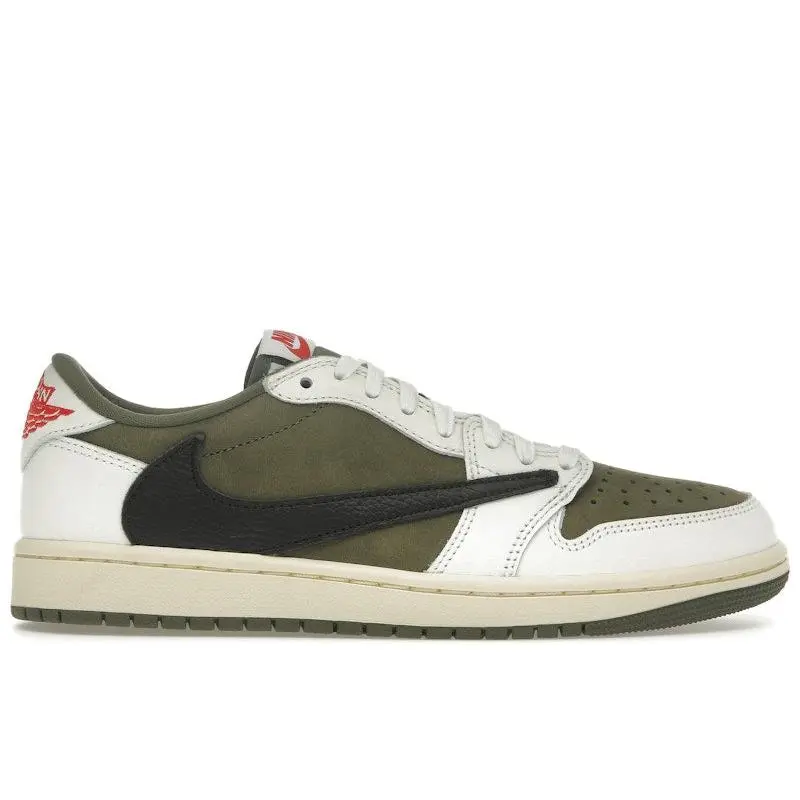 Jordan Men's 1 Retro Low OG SP Travis Scott Medium Olive Basketball Shoes, from StockX