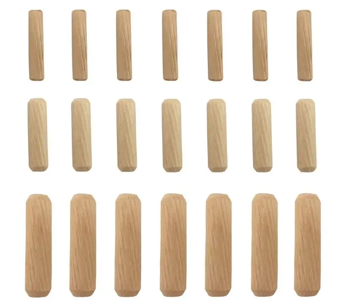 21-Piece Wooden Dowels in Various Sizes M6 M8 M10 for Furniture and Woodcraft