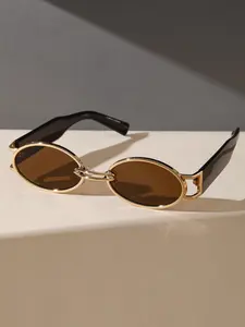 Summer 2024 Simple Matching Sunglasses for Everyday Use, Summer Trendy Oval Frame Fashion Sunglasses, Travel Accessories