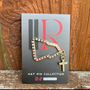 Cross rhinestone Hat Pin