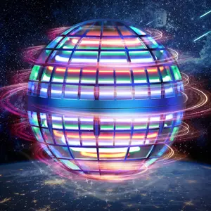 LEMATRIX 2024 Flying Orb Ball Toy, Hover Ball Boomerang Fly Fidget Spinner, Cool Toys Gifts for 6 7 8 9 10 11 12+ Years Old boy Girls Teens, Hand Mini Drone Cosmic Globe, Indoor Outdoor Toys(Blue) Neon