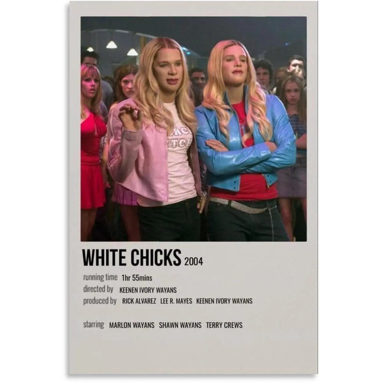 Artistic White Chicks Movie Theme Canvas Wall Art - 2 Handmade Hi-Res Image Prints with High Detail for Bedroom, Living Room Home Decoration