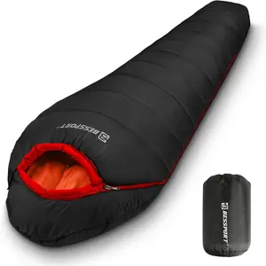 Bessport Mummy Sleeping Bag 15-45 Fahrenheit Extreme 3-4 Season Sleeping Bag for Adults Cold Weather-Warm And Washable, for Hiking Traveling Outdoor Activities