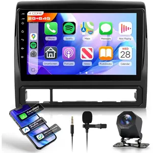 2G+64G Car Stereo for Toyota Tacoma 2005-2013 Car Radio Wireless Carplay/Android Auto,Android Stereo 9Inch Touch Screen GPS Navi WiFi Bluetooth FM/RDS Mirror Link SWC Backup Camera for Tacoma Radio