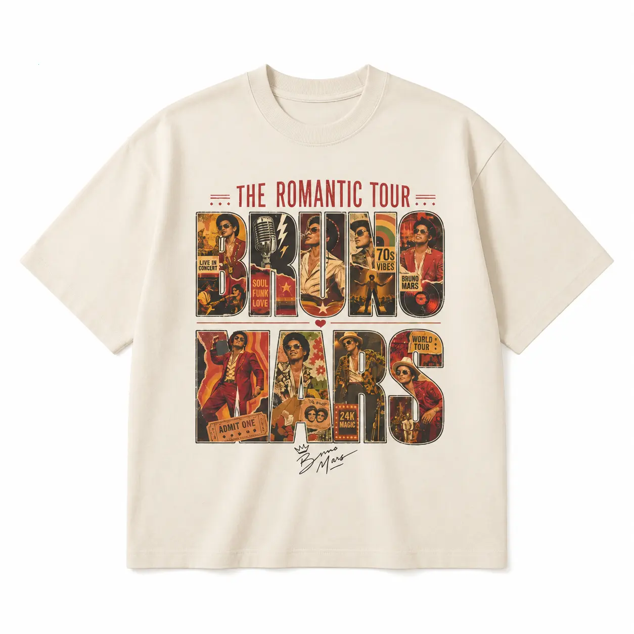 2026 Romantic Music T-Shirt, Fan Shirt, BM 2026 Tour Bruno Shirt