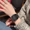 Fashion Casual Watch laid-back style, open dial design, silicone strap, waterproof and luminous, suitable for all occasions, perfect as a holiday gift, birthday gift, or anniversary gift.