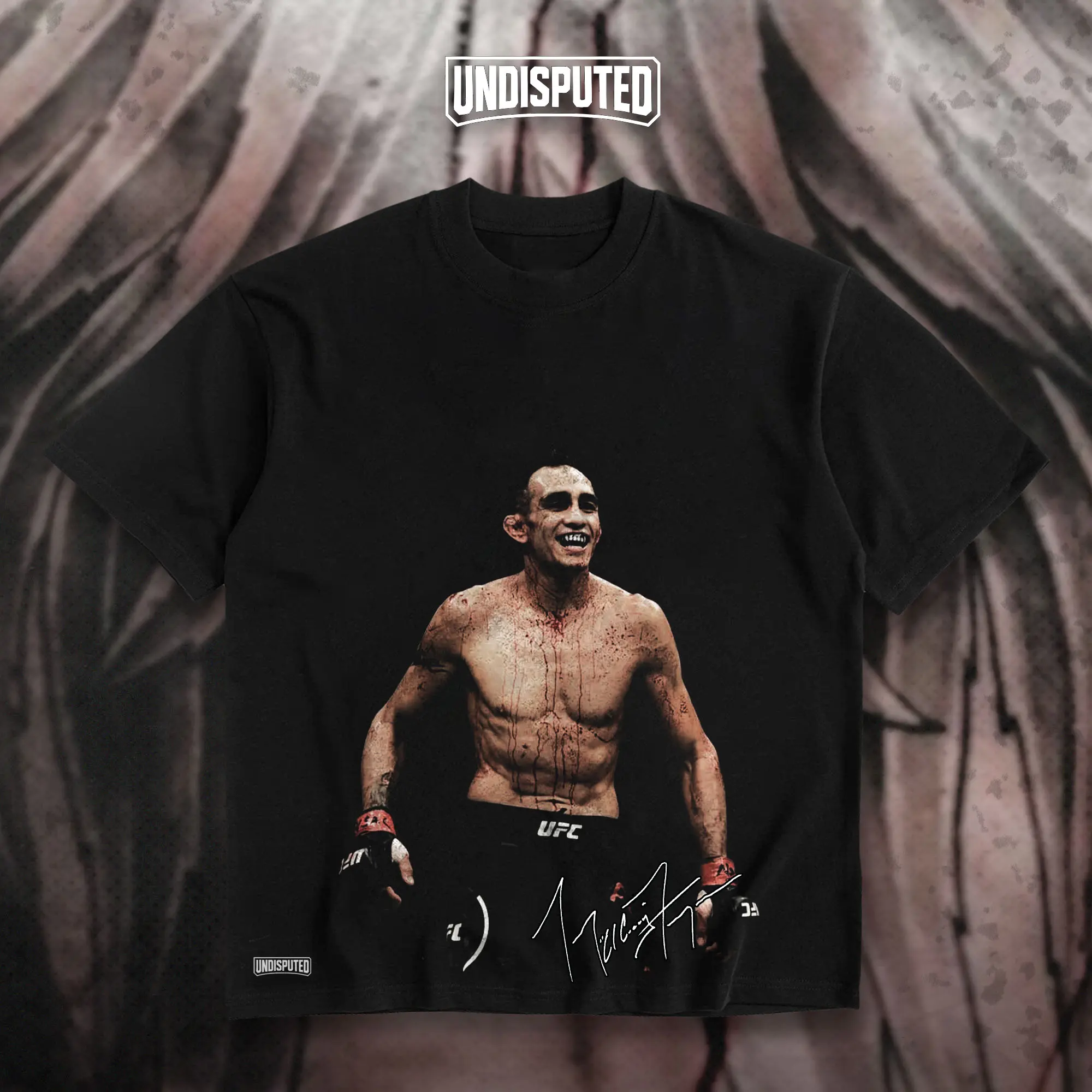 UNDISPUTED Tony "El Cucuy" Ferguson Signature Heavy Cotton T-shirt MMA Shirt El Cucuy Fan Apparel UFC Tee DTG Printed