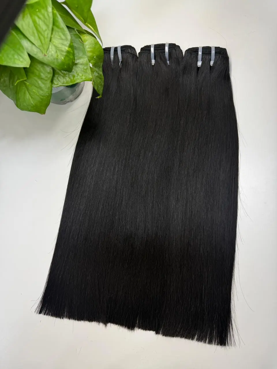 Raw Silk Bone Straight Hair Extensions, Everyday Glam Style, Soft Finish Human Hair Pieces