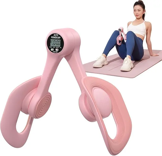 Women's Leg, Hip and Thigh Trainer, 360-Degree Adjustable Multi-Function Exerciser for Home Gym Strength Training, Pink, Fitness