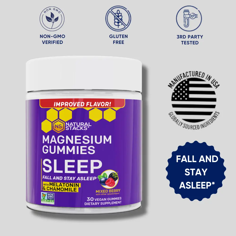 Sleep Magnesium Gummies - Restore your magnesium levels for deeper, more restful sleep.* - Support Deep Sleep*