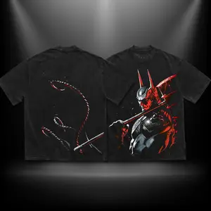 Absolute Bat The Dark Knight Gotham Comic Menswear Gift for Movie Fans Top Apparel Classic Oversized Seamless Simple Straight Man Designer Shirts Men's Regular Fit Floral Print Tee Heavyweight Cotton T-Shirts Featuring Epic Panther Design