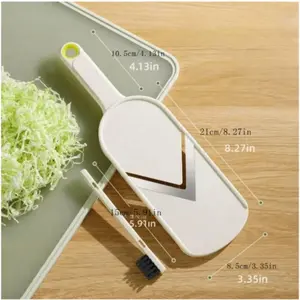 Japanese Style Beige Cabbage Slicer, Multifunctional Cabbage Slicer, Lemon Cucumber Vegetable Salad Slicer, Plastic Kitchen Utensils & Gadgets, Kitchenware, Cabbage Cutting Shredder, Fruit Vegetable Slicer, Vegetable Slicer Dicer, Vegetable Grater