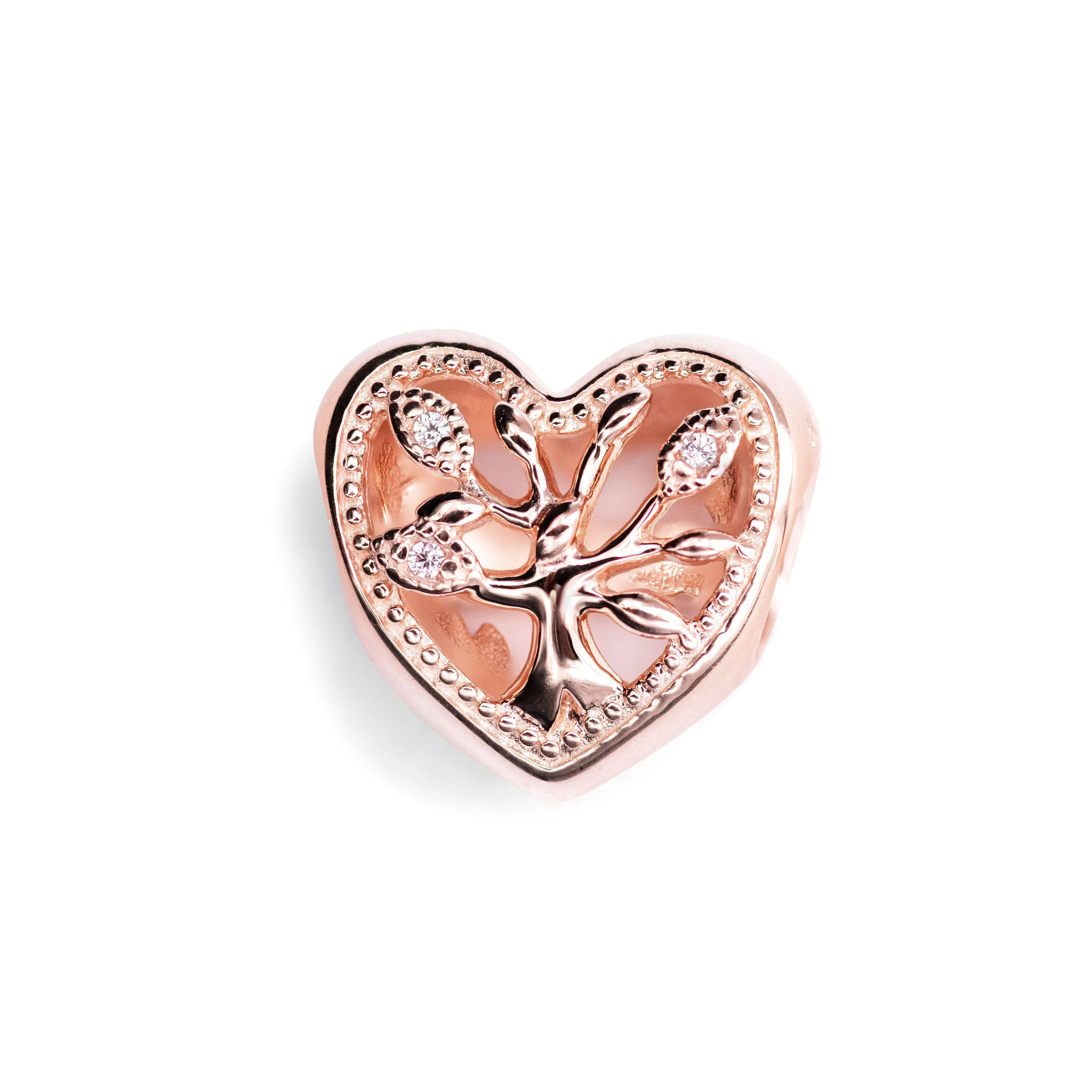 Pandora - Openwork Family Tree Heart Charm  - 788826C01, Charms & Pendants, Bling Effect