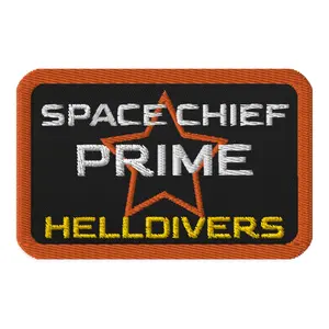 SPACE CHIEF PRIME EMBROIDERED PATCH - HELLDIVERS
