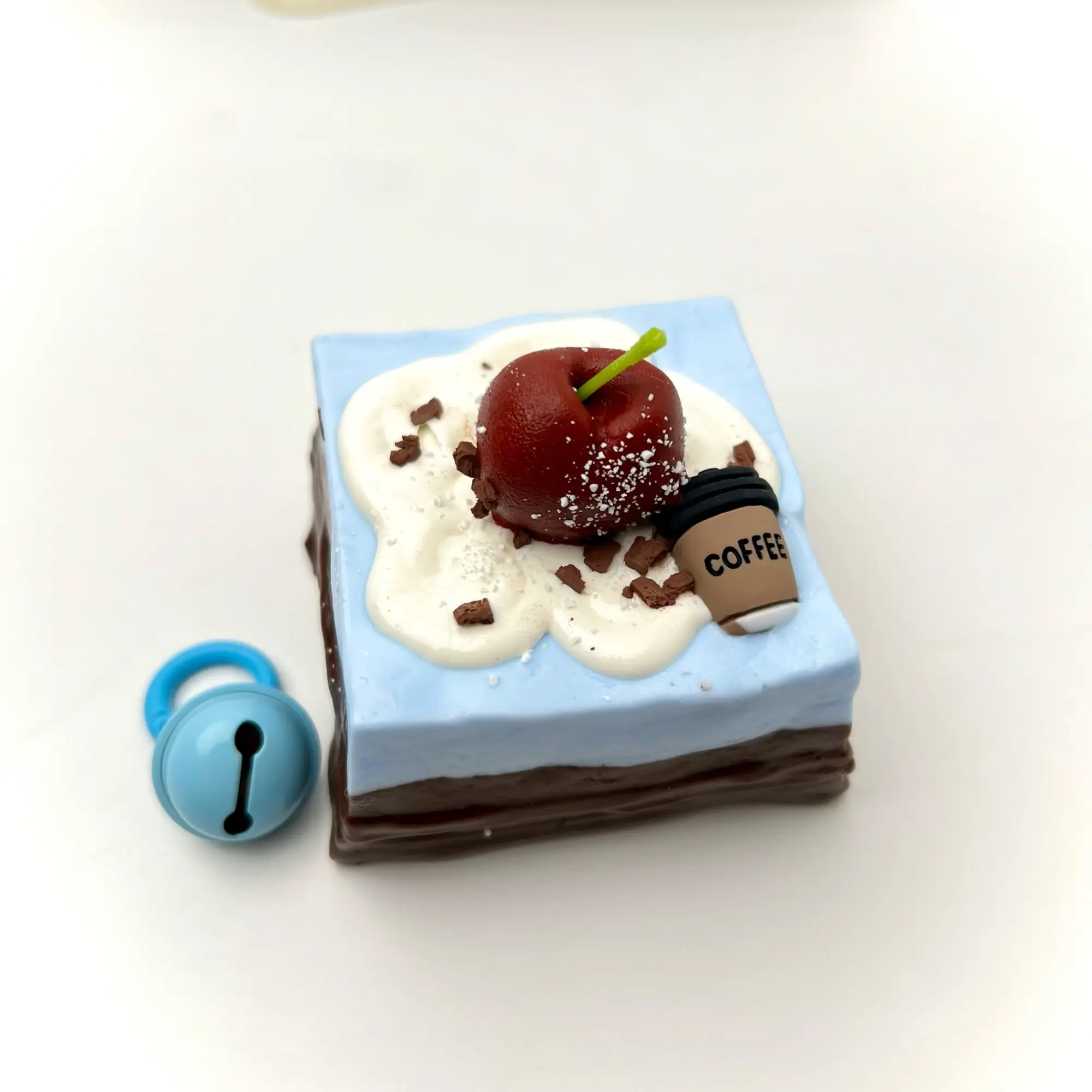 【Buy 3 Get 1 Free】Cherry Sea Salt Brownie Taba Squishy Slime (Squishy Series), Food-Grade Silicone Slow-Rising Rebound Fidget Toy with Oddly Satisfying Soft Thick Creamy Texture, Handmade Non-Toxic Relaxation Sensory Toy for 10-12 Years Olds