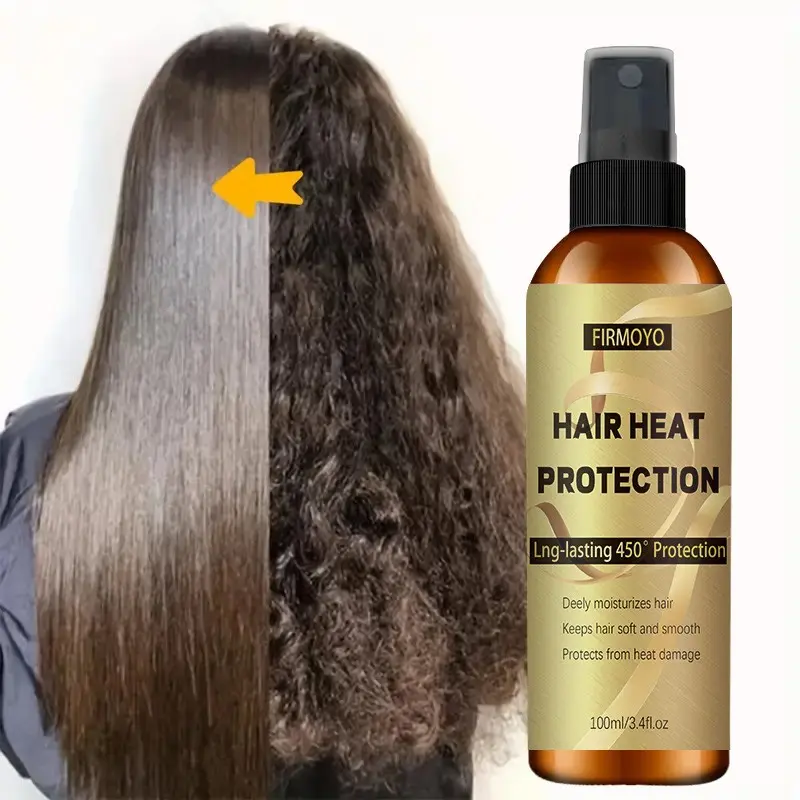 Heat Protection Spray, Heat Shield Spray, 3.38 fl. oz. Keratin helps moisturize, and protect hair from the drying effects of styling tools. Suitable for all hair types. Prevents heat damage. Resists temperatures up to 450°F
