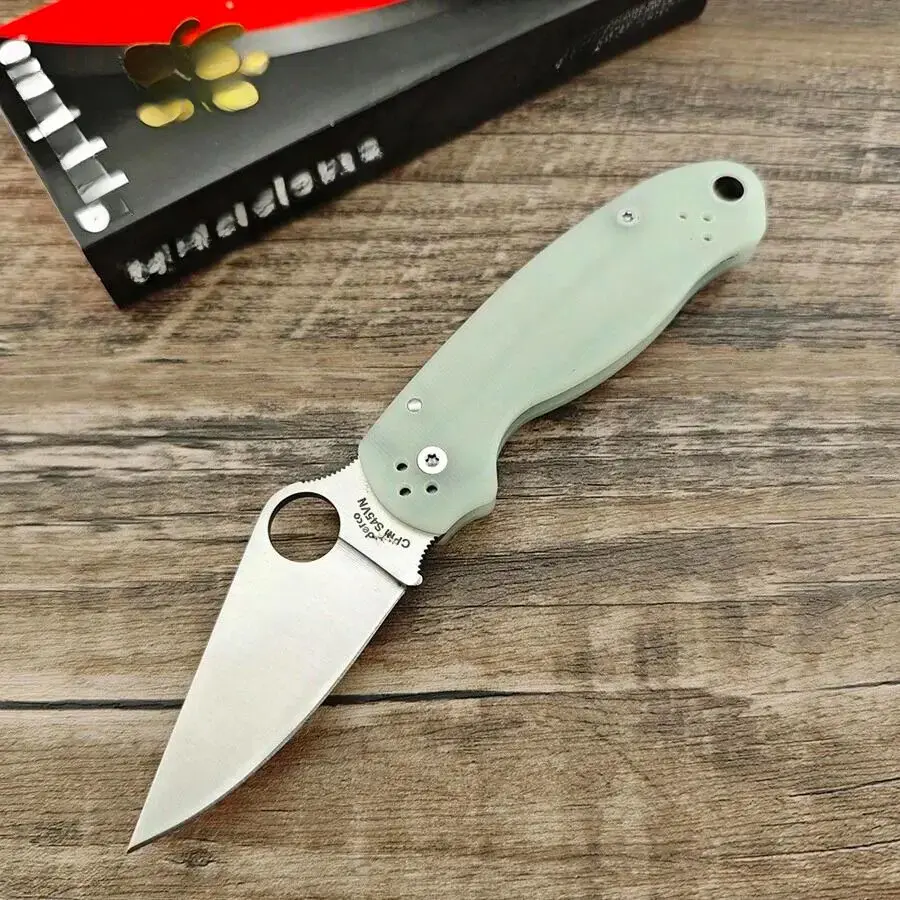 Folding Pocket Knife with G10 Handle, S30V Stainless Steel Blade, 58 HRC High-Hardness EDC Tool for Camping, Survival Supplies, Survival Equipment, Outdoor Practical Tool, Retractable, Adults, S30v Steel, 58Hrc Hardness, 74Mm / 2.91", Durable Outdoor Tool