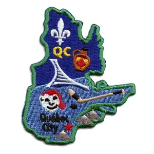 Quebec Patch Canada Province Embroidered Iron-On