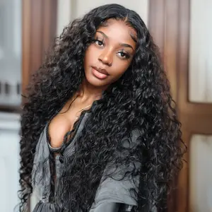 【HOT】Nadula 13x6 Lace Water Wave Human Hair Wig With Drawstring 200% Density Pre Cut Pre Bleached Glueless Wigs Transparent Ready To Wear Skinmelt HD Lace Frontal TikTokShopSpringGlowUp Greenish