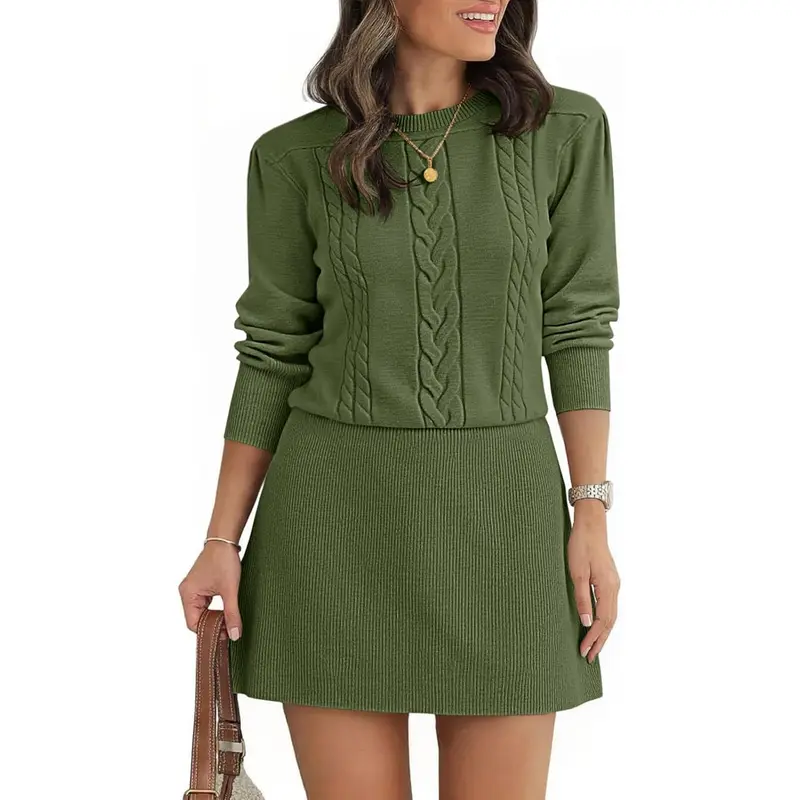 ae cable knit sweater dress - TikTok Shop